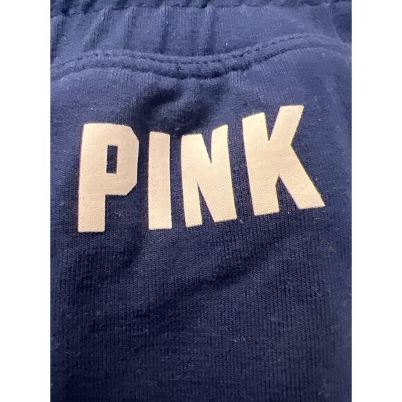 NWT Pink Women’s Cotton Stretch High Waist Full Length Campus Jogger Size S Blue - Picture 2 of 7